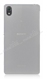 Sony Xperia Z2 0.2 mm Ultra nce effaf Beyaz Rubber Klf