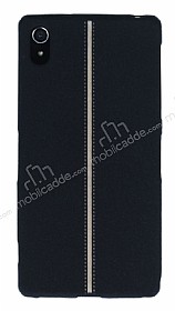Sony Xperia Z2 Kadife Dokulu Siyah Silikon Klf