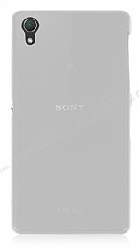Sony Xperia Z2 Parlak effaf Beyaz Silikon Klf