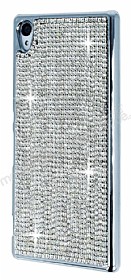 Eiroo Glows Sony Xperia Z3 Plus Tal Silver Rubber Klf