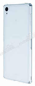 Sony Xperia Z3 Plus effaf Beyaz Silikon Klf