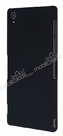 Sony Xperia Z3 Sert Mat Siyah Rubber Klf