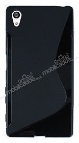 Sony Xperia Z5 Premium Desenli Siyah Silikon Klf