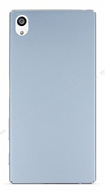 Sony Xperia Z5 Premium Tam Kenar Koruma Silver Rubber Klf