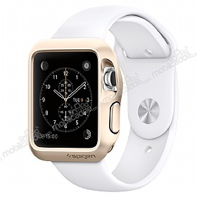 Spigen Apple Watch / Watch 2 Slim Armor Ultra Koruma Gold Klf (38 mm)