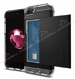 Spigen Crystal Wallet iPhone 7 / 8 Siyah Klf