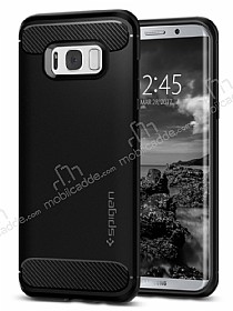 Spigen Rugged Armor Samsung Galaxy S8 Plus Siyah Silikon Klf