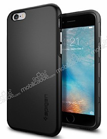 Spigen Thin Fit Hybrid iPhone 6 / 6S Siyah Rubber Klf