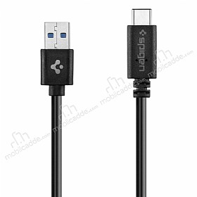 Spigen USB 3.0 Type-C Siyah Data Kablosu 1m