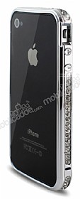 iPhone 4 / 4S Tal Silver Bumper ereve Klf