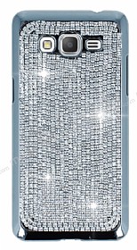 Eiroo Glows Samsung Galaxy Grand Prime Silver Tal Rubber Klf
