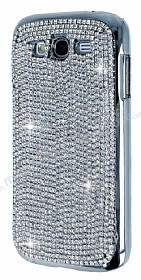 Eiroo Glows Samsung Galaxy Grand Silver Tal Rubber Klf