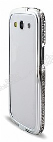 Tal Samsung Galaxy S3 / S3 Neo Silver Bumper ereve Klf