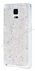 Samsung N9100 Galaxy Note 4 Tal Beyaz Rubber Klf