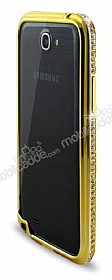 Tal Samsung N7100 Galaxy Note 2 Gold Bumper ereve Klf