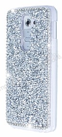 LG G2 Tal Rubber Silver Klf