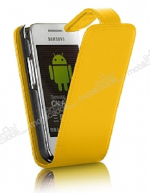 Samsung Galaxy Ace S5830 Sar Kapakl Deri Klf