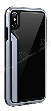 TGViS Luxury iPhone X / XS Ultra Koruma Cam Siyah Klf