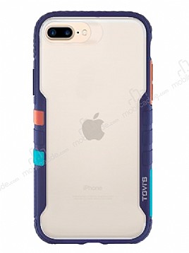 TGViS Vibrant iPhone 7 Plus / 8 Plus Ultra Koruma Lacivert Klf