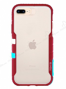 TGViS Vibrant iPhone 7 Plus / 8 Plus Ultra Koruma Krmz Klf