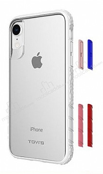 TGViS Vibrant iPhone XR Ultra Koruma Beyaz Klf