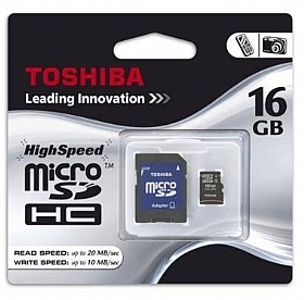 Toshiba 16 GB Micro SD HC Hafza Kart