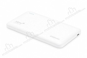 Totu Design 6000 mah Powerbank Dahili Micro USB Kablolu Beyaz Yedek Batarya
