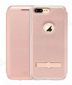 Totu Design Acme Series iPhone 7 Plus / 8 Plus Standl Kapakl Rose Gold Klf