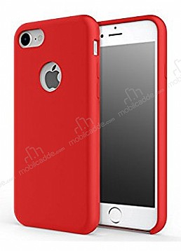 Totu Design Brilliant Series iPhone 7 / 8 Krmz Silikon Klf
