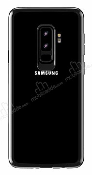 Totu Design Crystal Samsung Galaxy S9 Plus Silikon Kenarl Siyah Rubber Klf