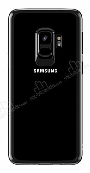 Totu Design Crystal Samsung Galaxy S9 Silikon Kenarl Siyah Rubber Klf