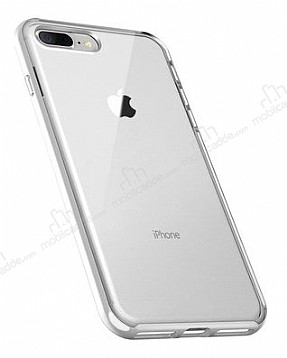 Totu Design Crystal Shield iPhone 7 Plus / 8 Plus Silikon Kenarl effaf Klf