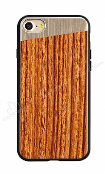 Totu Design Diagonal iPhone 7 / 8 Ahap Grnml Gold Klf