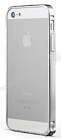 Totu Design iPhone SE / 5 / 5S Metal Bumper ereve Silver Klf