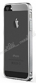 Totu Design iPhone SE / 5 / 5S Metal Bumper ereve Dark Silver Klf