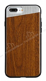 Totu Design iPhone 7 Plus / 8 Plus Ahap Kahverengi Rubber Klf