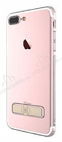 Totu Design Keen iPhone 7 Plus / 8 Plus Gold Standl Silikon Klf