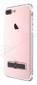 Totu Design Keen iPhone 7 Plus / 8 Plus Siyah Standl Silikon Klf