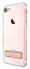 Totu Design Keen iPhone 7 / 8 Standl Rose Gold Silikon Klf