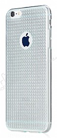 Totu Design Optic Texture iPhone 6 Plus / 6S Plus Silver Silikon Klf