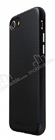 Totu Design Pattern iPhone 7 / 8 Siyah Kenarl Ultra Koruma Klf