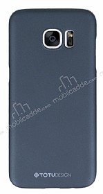 Totu Design Samsung Galaxy S7 edge Dark Silver Sert Rubber Klf