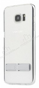 Totu Design Samsung Galaxy S7 Silver Standl effaf Silikon Klf