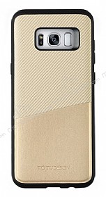 Totu Design Samsung Galaxy S8 Kartlkl Gold Rubber Klf