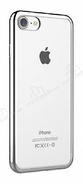 Totu Design Soft Jane Series iPhone 7 / 8 Silver Silikon Klf