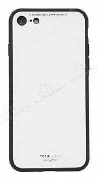 Totu Design Style Series iPhone 7 / 8 Beyaz Silikon Klf