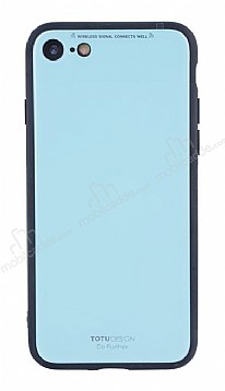 Totu Design Style Series iPhone 7 / 8 Mavi Silikon Klf