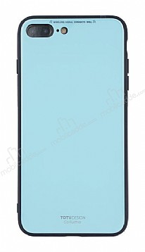 Totu Design Style Series iPhone 7 Plus / 8 Plus Mavi Silikon Klf