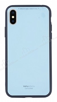 Totu Design Style Series iPhone X / XS Mavi Rubber Klf