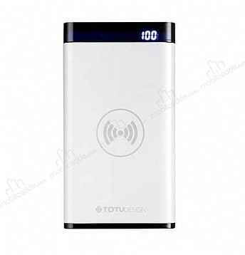 Totu Design Vast Series 8000 mAh Kablosuz Powerbank Beyaz Yedek Batarya